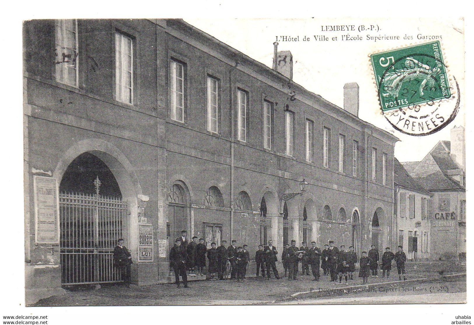 Lembeye.   L'hotel De Ville Et L'Ecole Superieure Des Garçons. - Lembeye