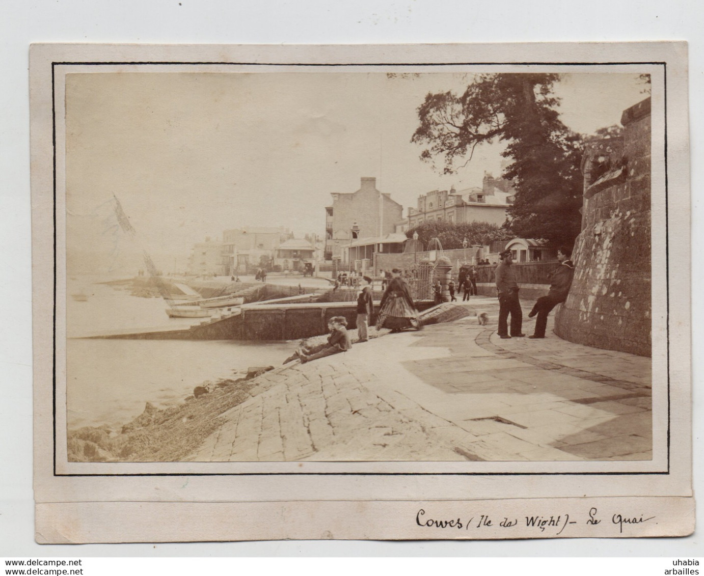 Cowes. Le Quai. Dock. Photo Veritable Début XXeme . - Cowes