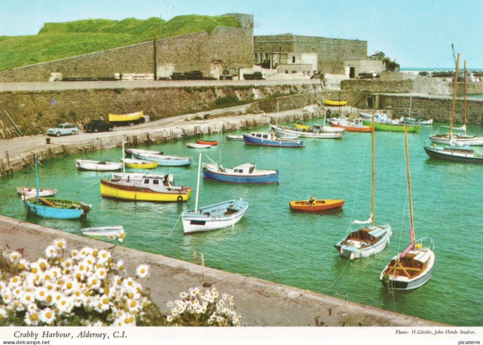 ALDERNEY- Crabby Inner Harbour, Grosnez Fort, Small Local Boats - J.Hinde 2GY 29-- Ile Aurigny - Alderney