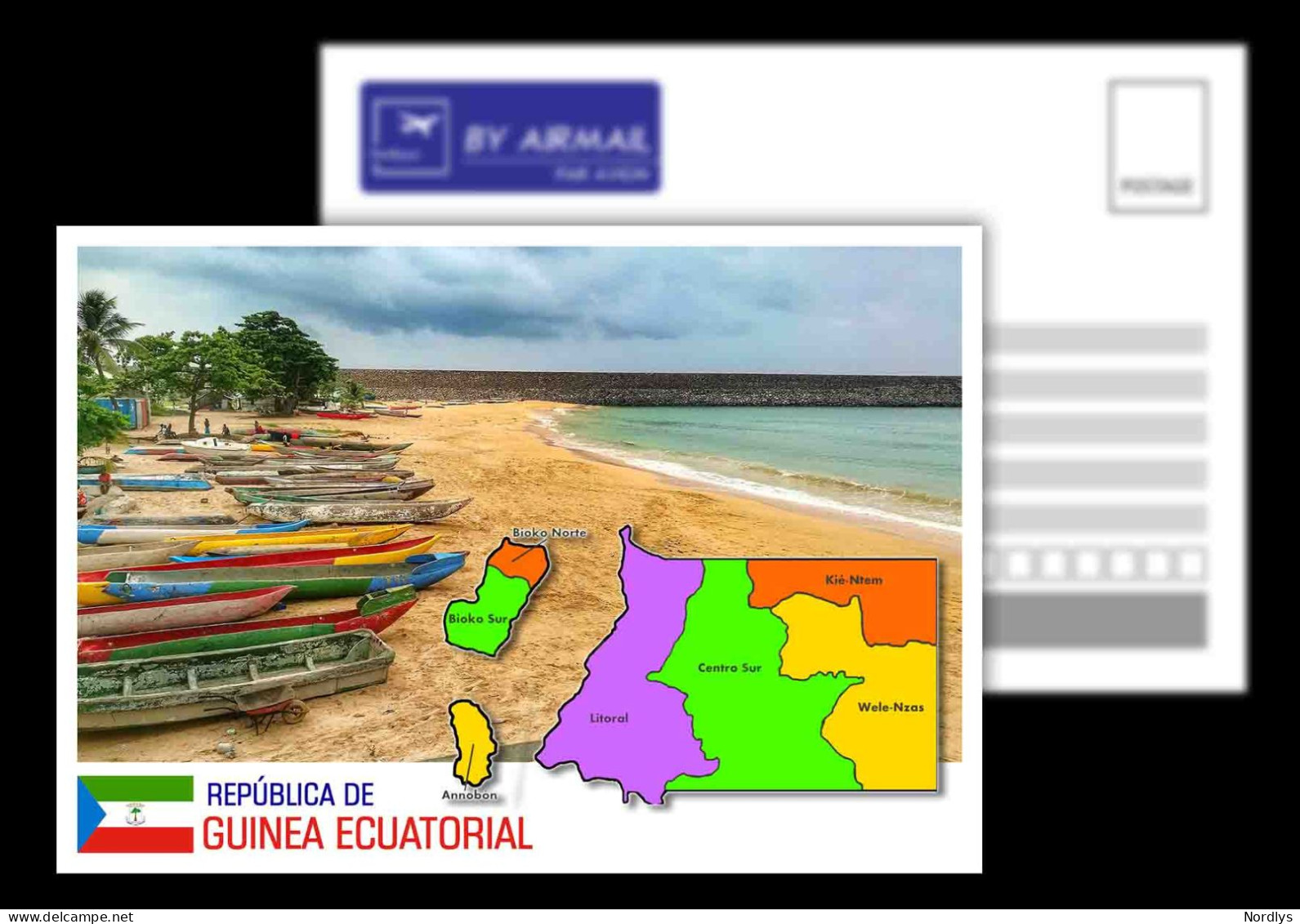 Equatorial Guinea / Postcard / View Card/ Map Card - Guinea Equatoriale