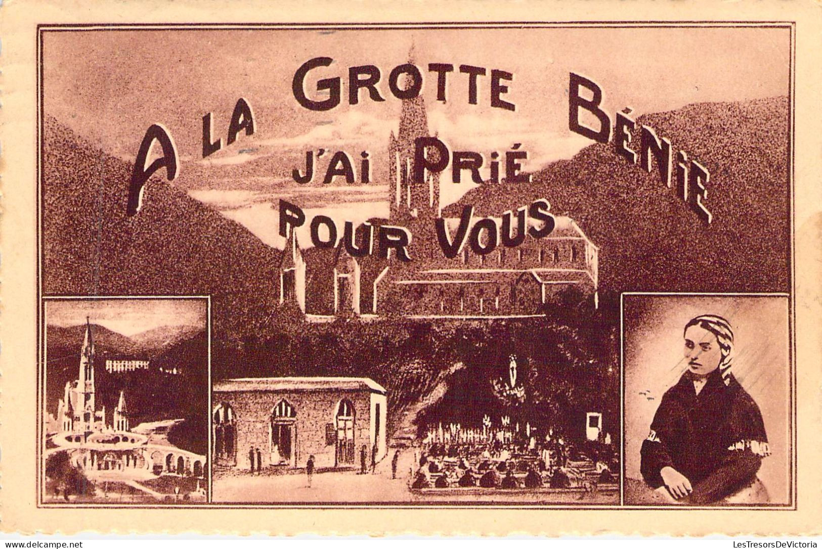 FRANCE - 65 - LOURDES - Souvenir - A La Grotte Bénie J'ai Prié Pour Vous - Carte Postale Ancienne - Lourdes