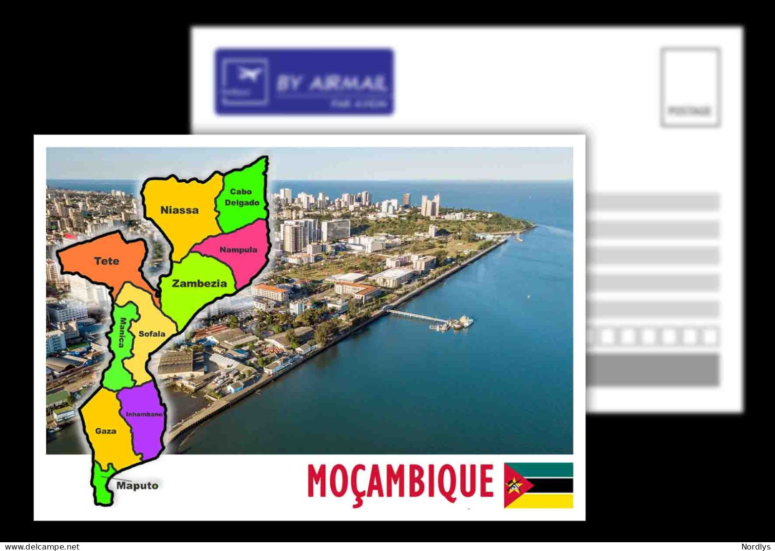 Mozambique/ Postcard / View Card/ Map Card - Mozambique