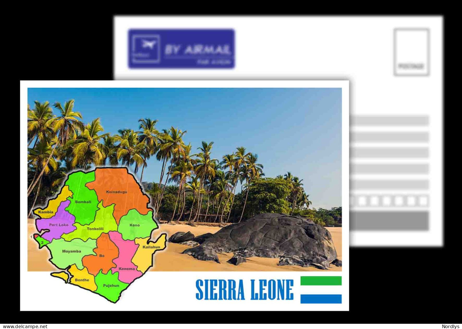 Sierra Leone/ Postcard / View Card/ Map Card - Sierra Leone