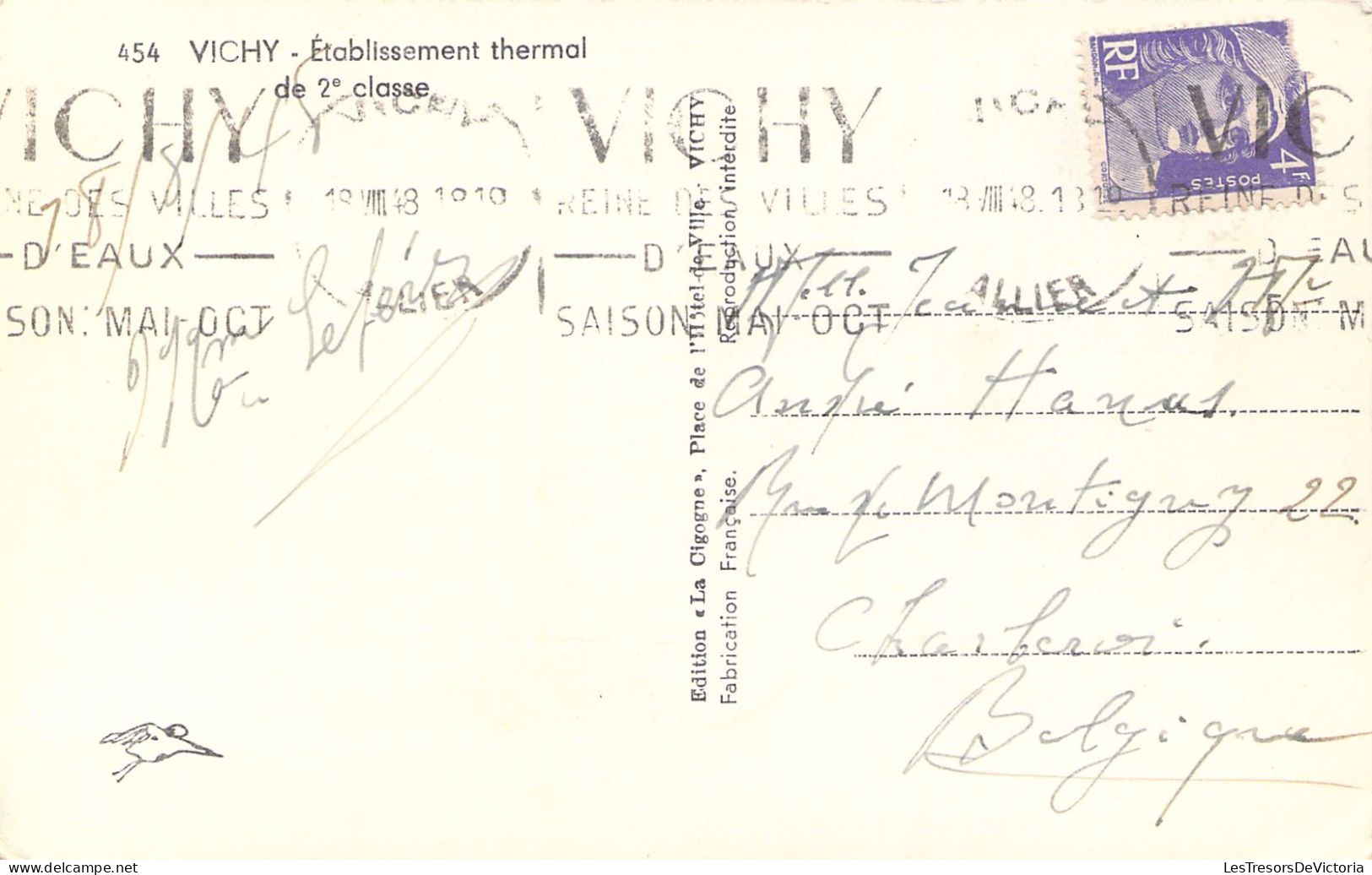 FRANCE - 03 - VICHY - Etablissement Thermal De 2e Classe - Carte Postale Ancienne - Vichy