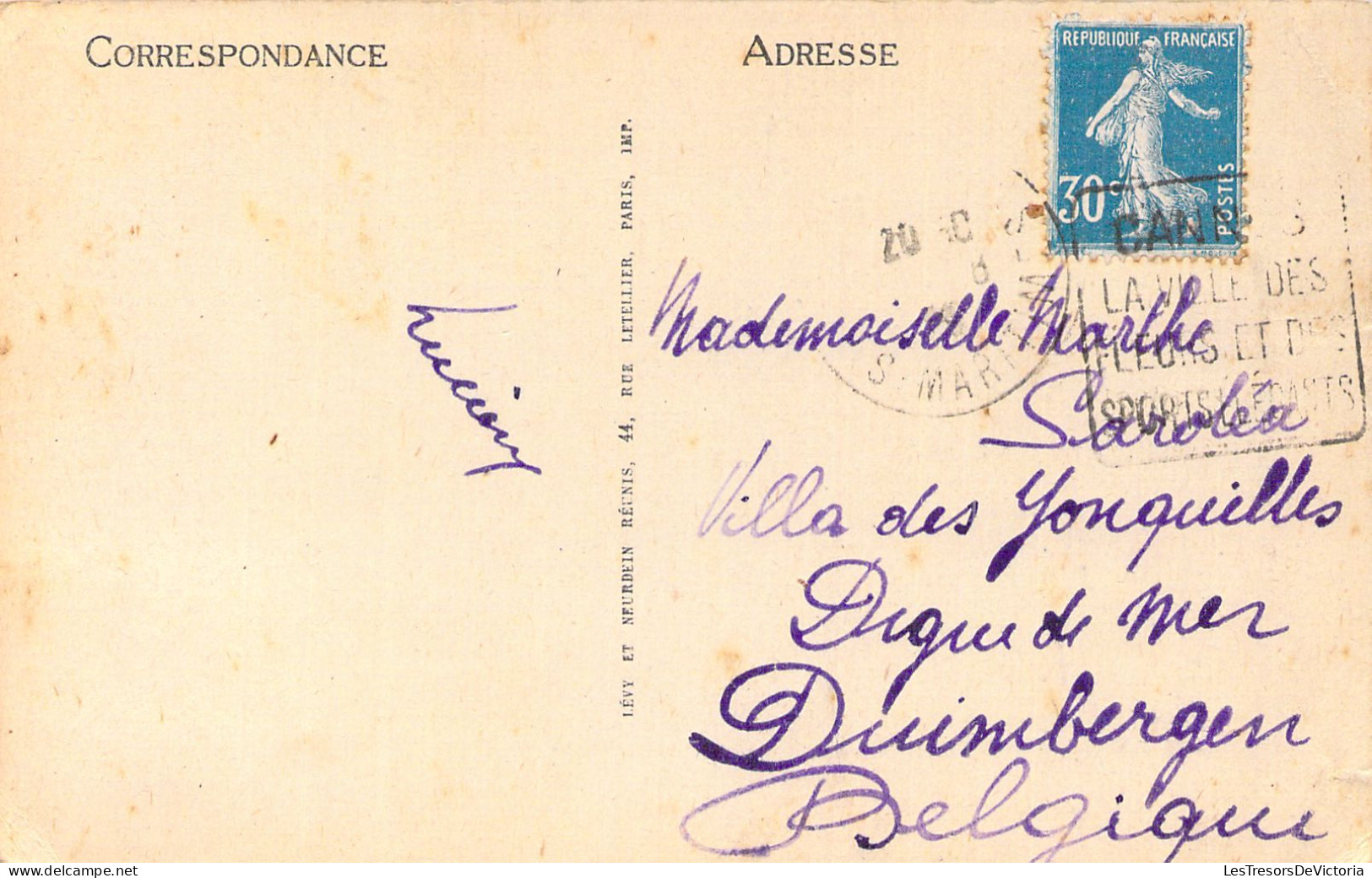 FRANCE - 06 - CANNES - Le Port Et Le Mont Chevalier - Vue Prise Du Casino Municipal - Carte Postale Ancienne - Cannes