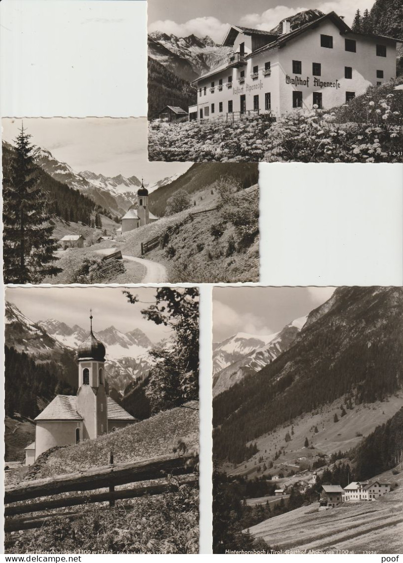 Hinterhornbach I. Tirol : 4 Cards - Lechtal