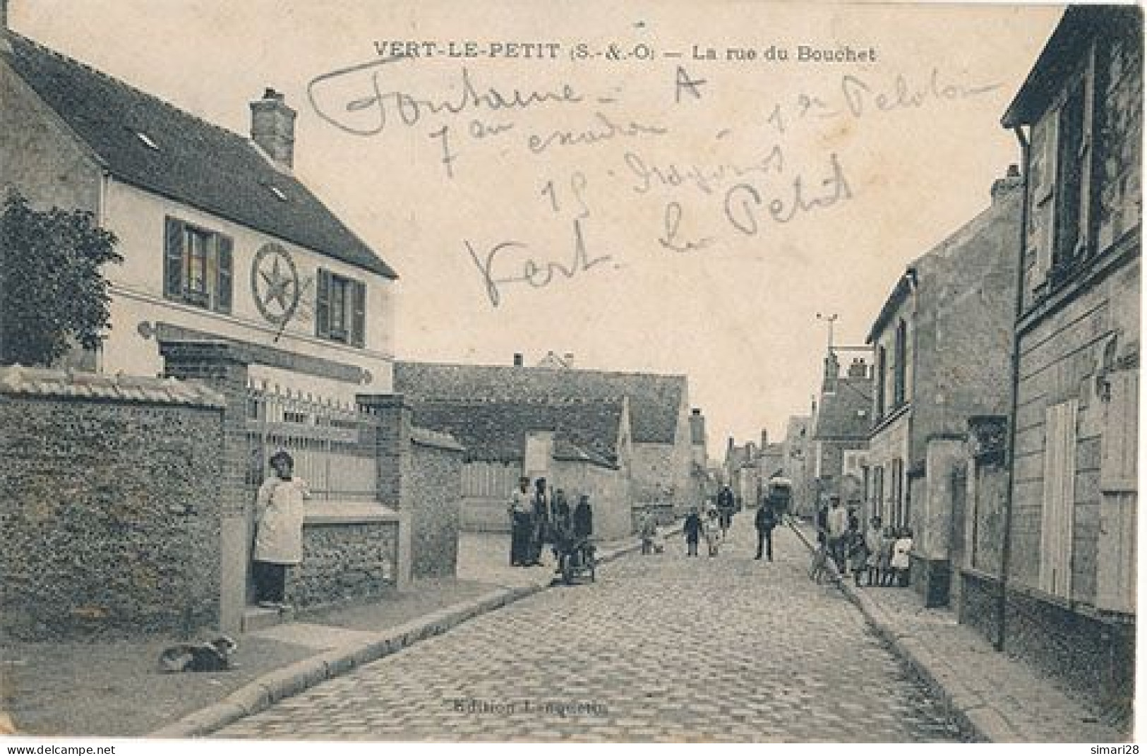 VERT LE PETIT - LA RUE DU BOUCHET - Vert-le-Petit