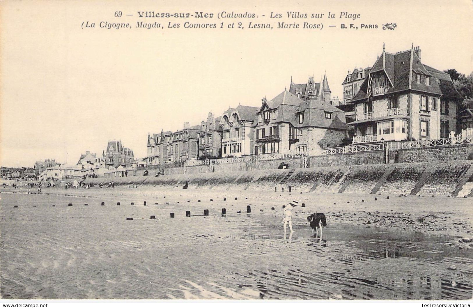 FRANCE - 14 - VILLERS SUR MER - Les Villas Sur La Plage - Carte Postale Ancienne - Villers Sur Mer
