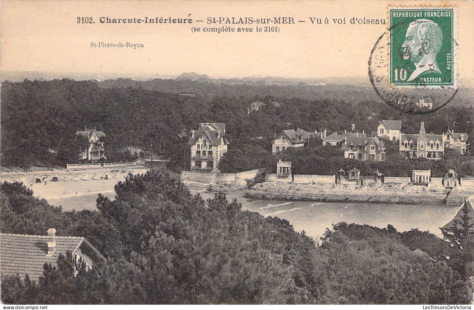 FRANCE - 17 - SAINT PALAIS SUR MER - Vu à Vol D'oiseau  - Carte Postale Ancienne - Saint-Palais-sur-Mer