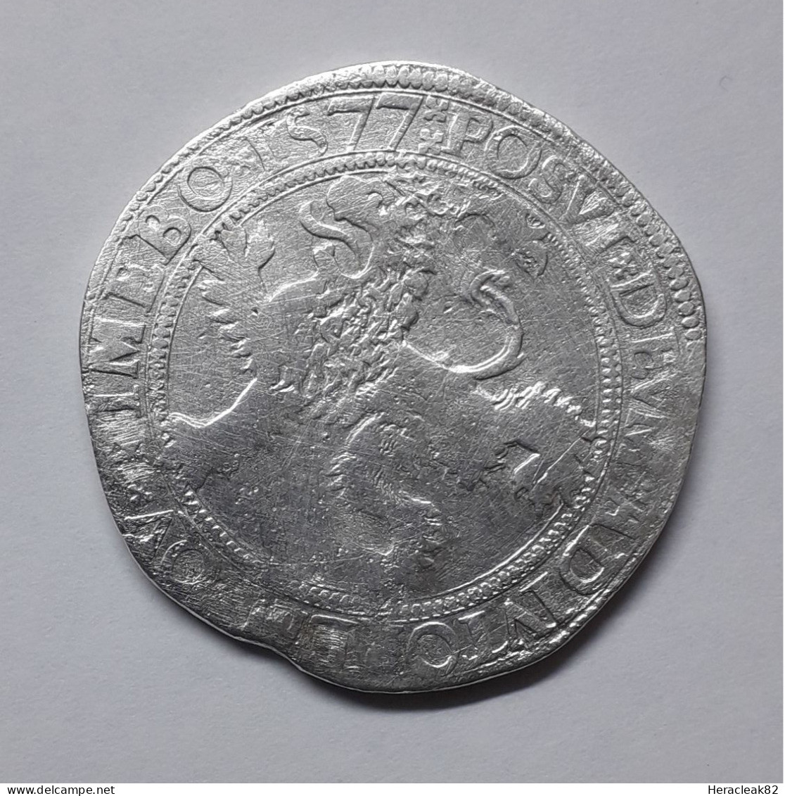 Worms Silver Thaler 1577, 24.55 Gr. - Taler & Doppeltaler