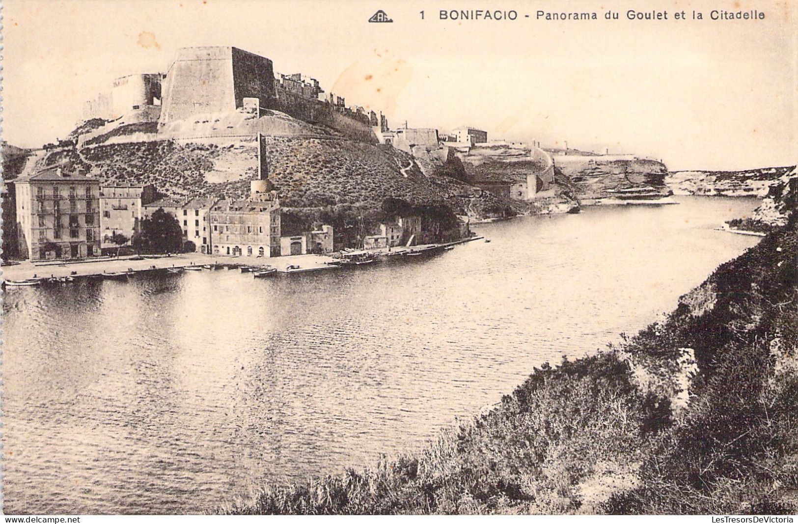 FRANCE - 20A - BONIFACIO - Panorama Du Goulet Et La Citadelle - Carte Postale Ancienne - Sonstige & Ohne Zuordnung