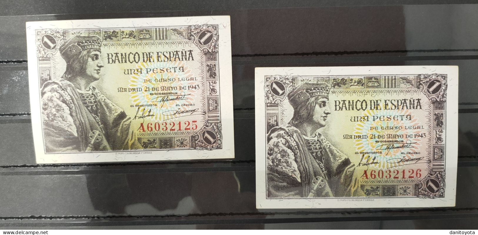 ESPAÑA. EDIFIL 447a. 1 PTA 21 DE MAYO DE 1943. SERIE A, FERNANDO EL CATÓLICO. - 1-2 Pesetas