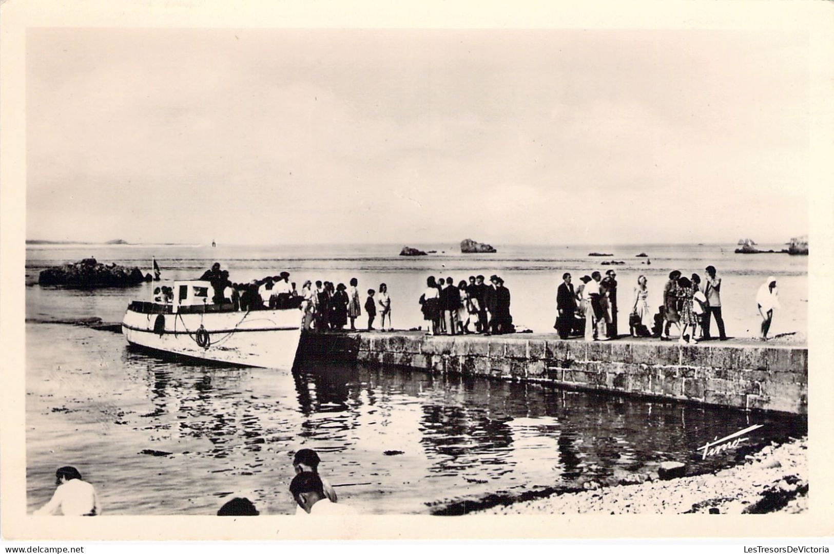 FRANCE - 22 - L'ARCOUEST - L'embarcadère Pour Bréhat - Carte Postale Ancienne - Autres & Non Classés