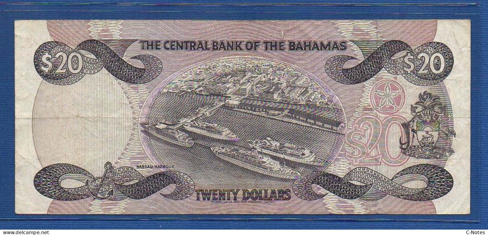 BAHAMAS - P.47b – 20 Dollars L. 1974 (1984) F/VF, S/n G545854 - Bahamas