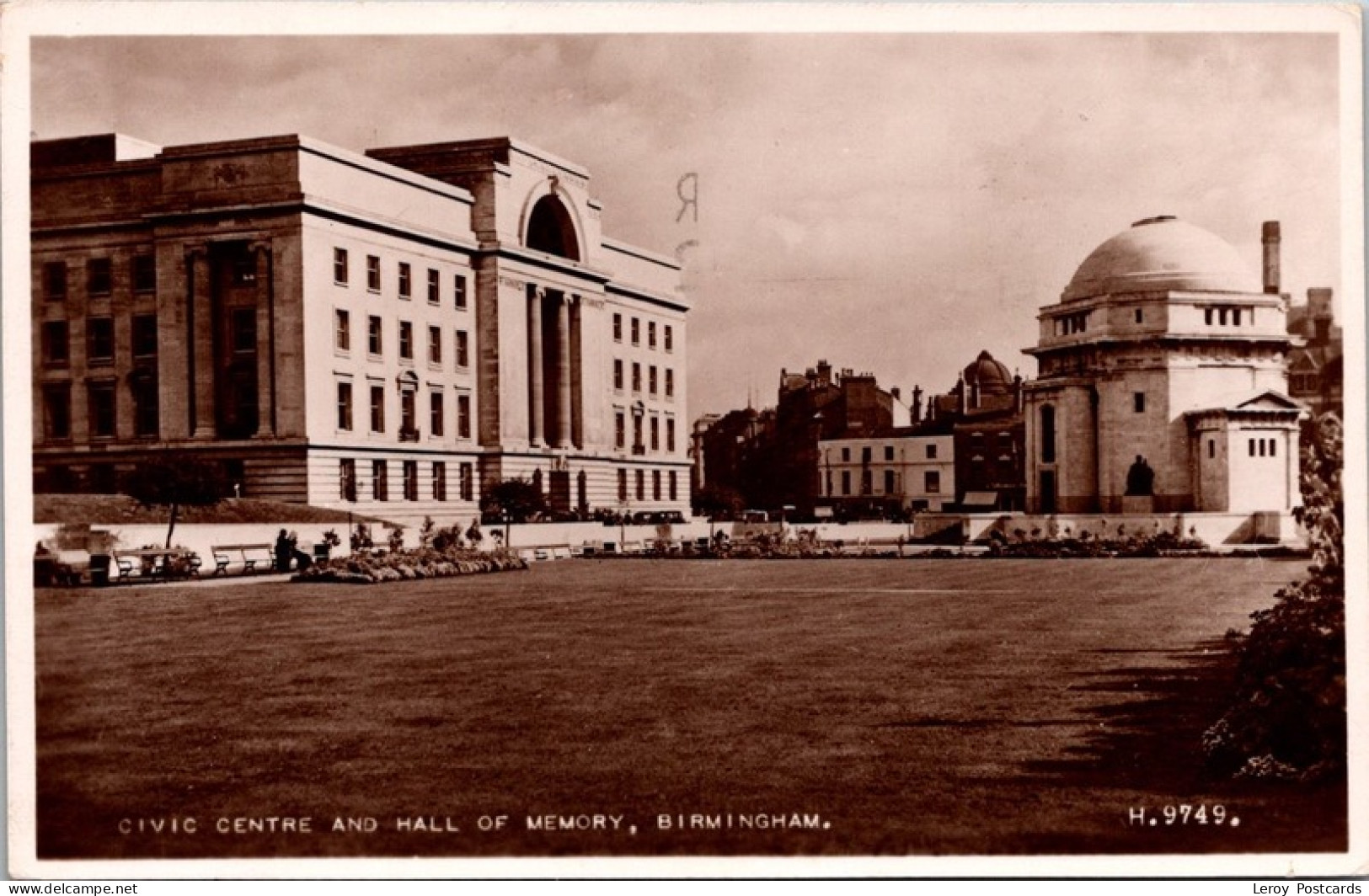 Birmingham, Civic Centre And Hall Of Memory 1952 - Birmingham