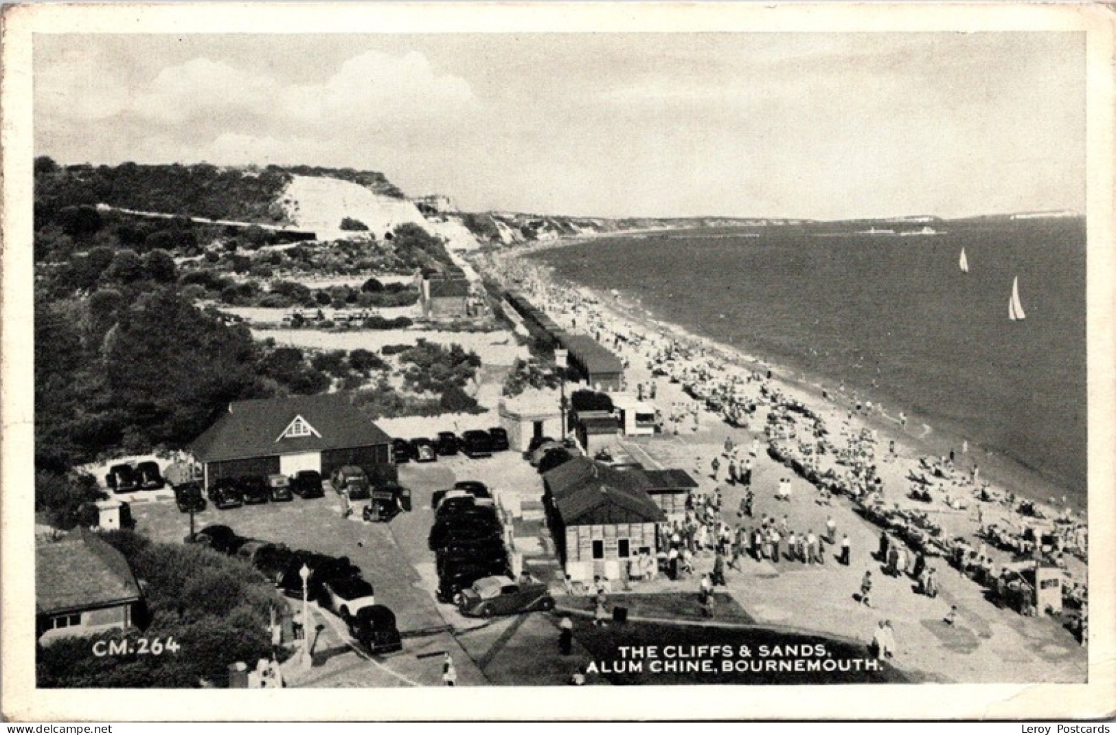 Bournemouth, The Cliffs And Sands, Alum Chine 1958 - Bournemouth (tot 1972)