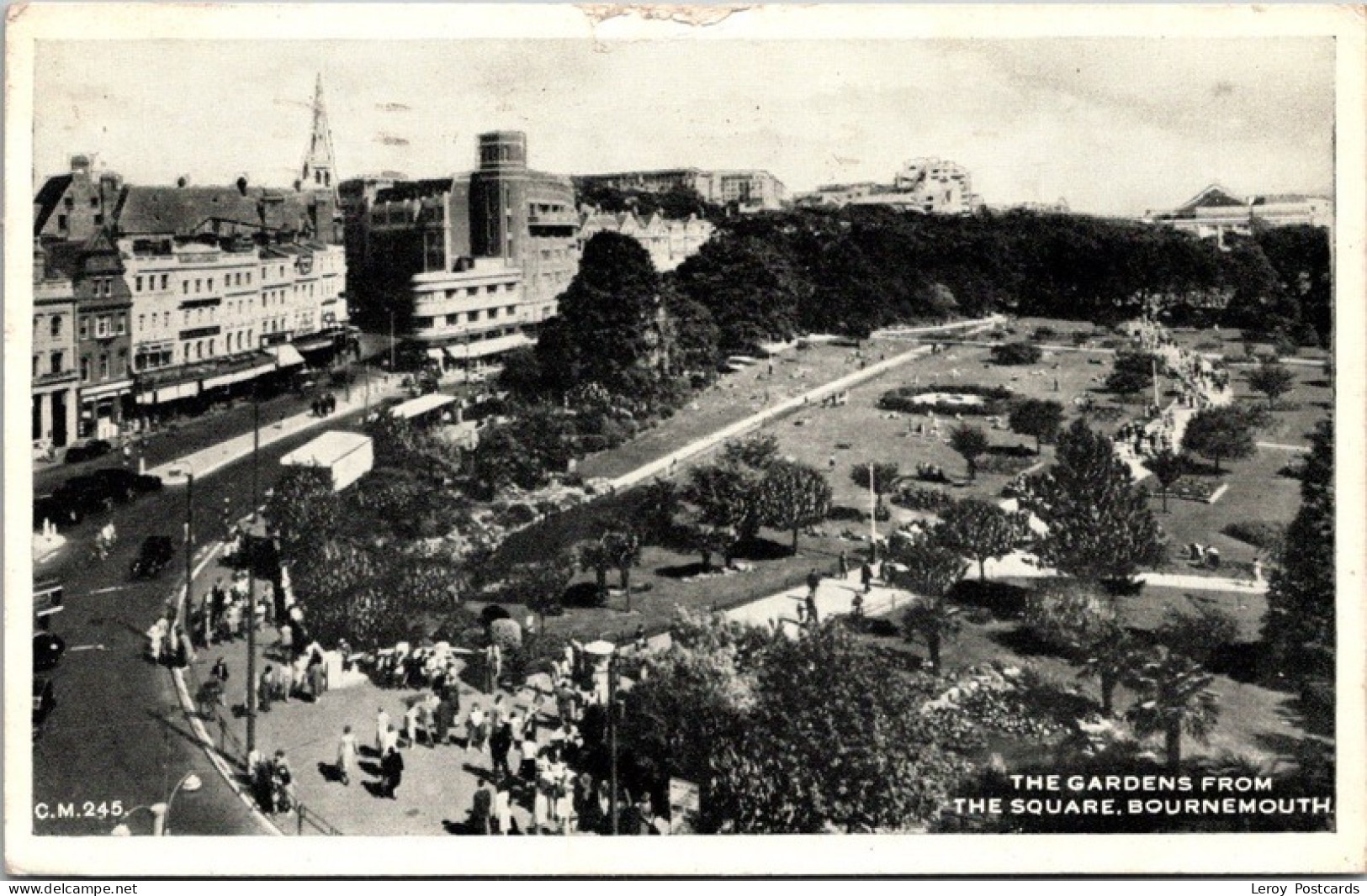 Bournemouth, The Gardens From The Square 1958 - Bournemouth (bis 1972)