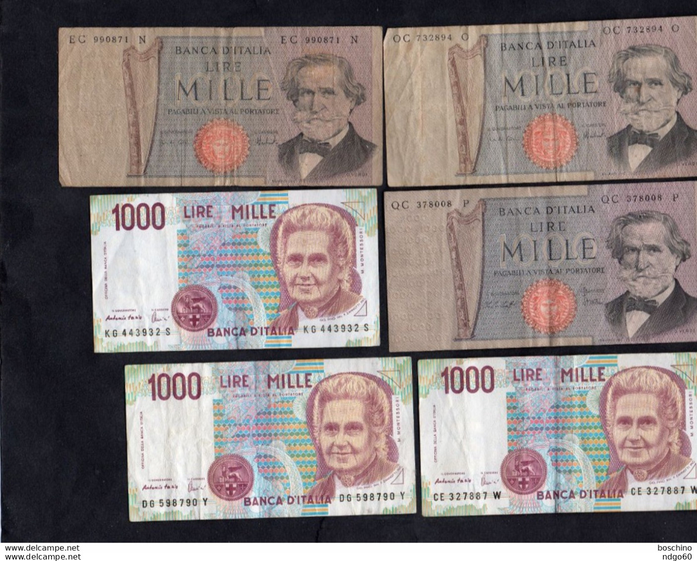 Lot De 11 Billets ( Italie , France , Colombie , Pologne) - Alla Rinfusa - Banconote