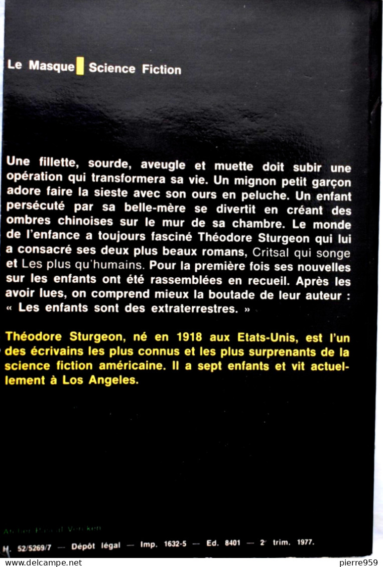 Les Enfants De Sturgeon - Anthologie Préparée Par Marianne Leconte - Le Masque SF