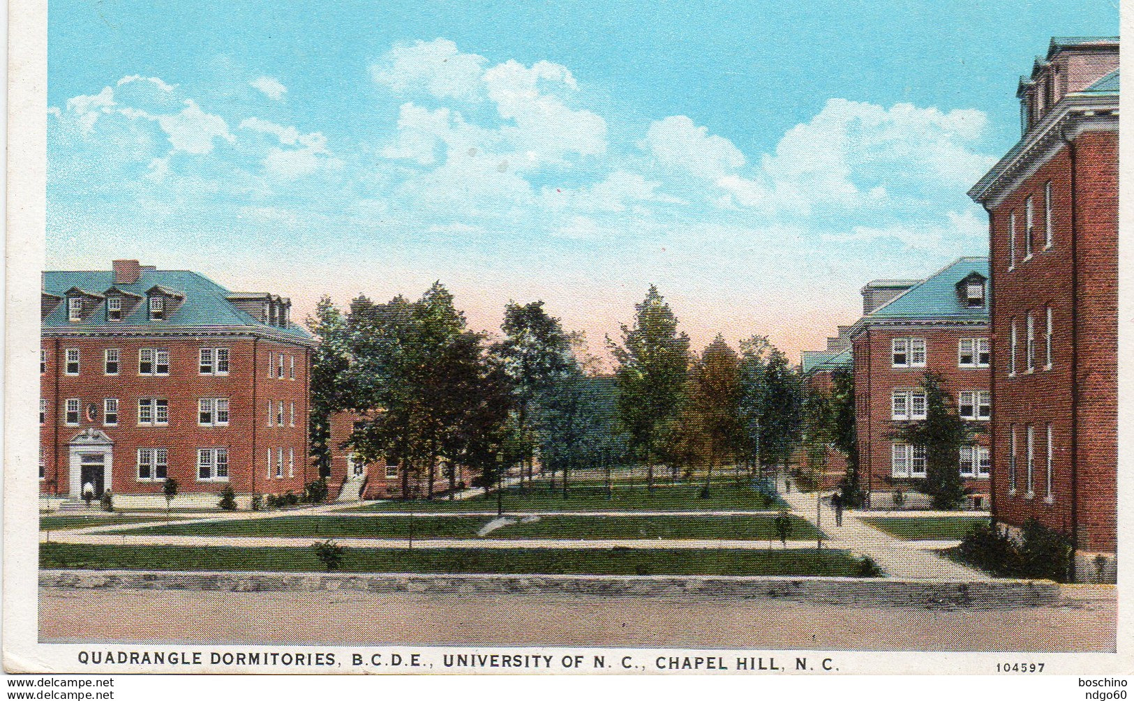 Chapel Hill - Quadrangle Dormitories , B.C.D.E , University Of N.C - Chapel Hill