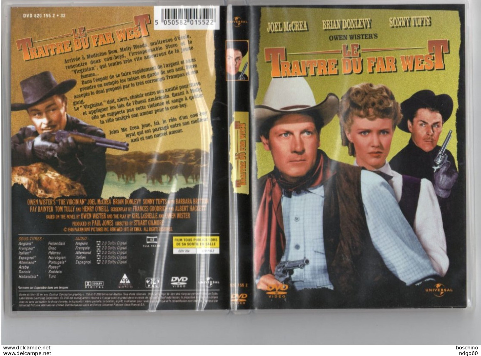 DVD Western - Le Traitre Du Far West ( 1946) Avec Joel McCrea - Western / Cowboy