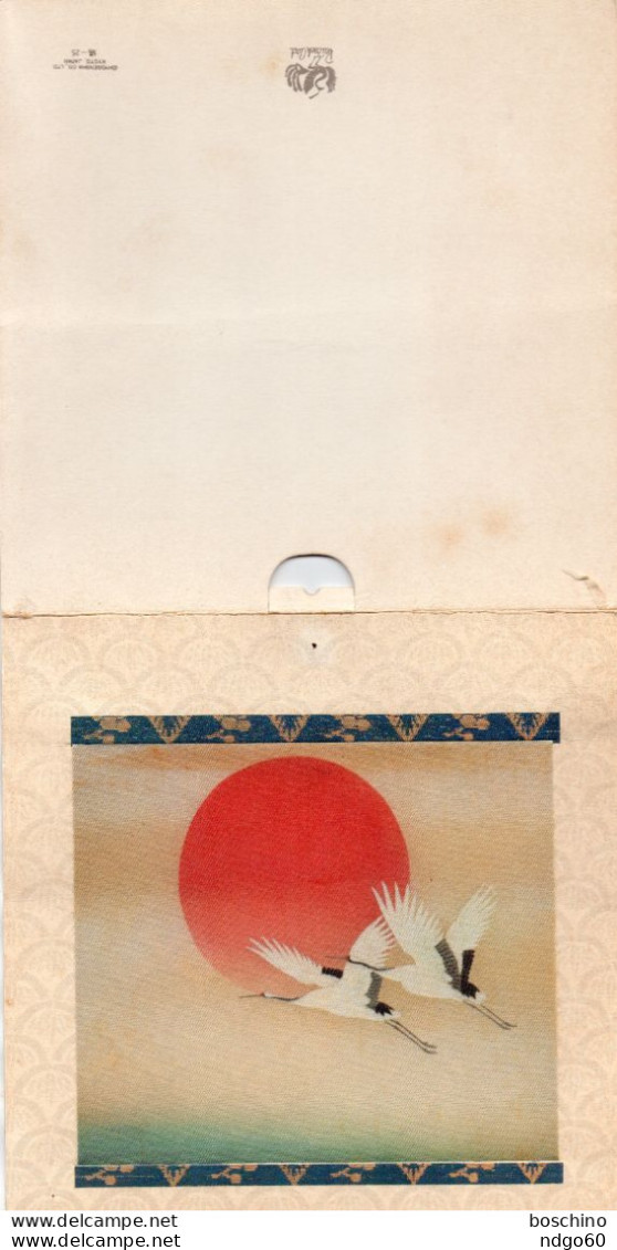 Calendrier Japonais Année 1979 , Illustration En Tissu (en 2 Volets Ou 3 Volets) - Tamaño Grande : 1971-80