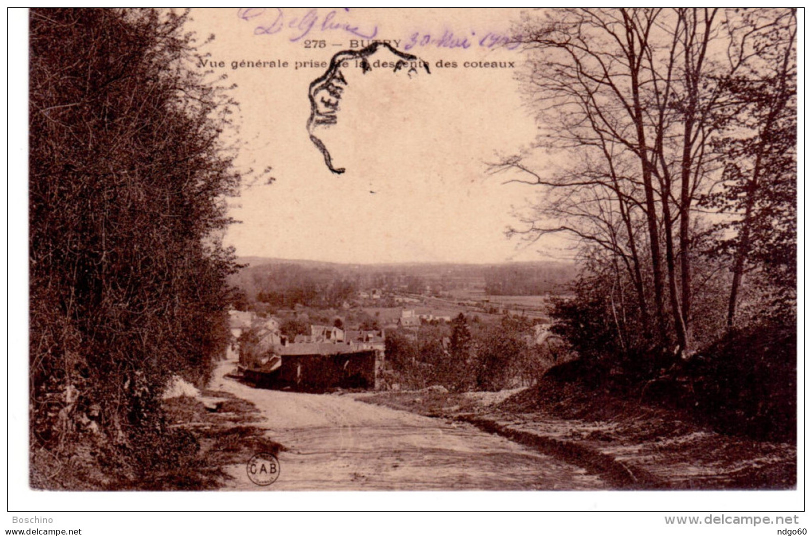 Butry - Vue Générale Prise De La Descente Des Coteaux - Butry