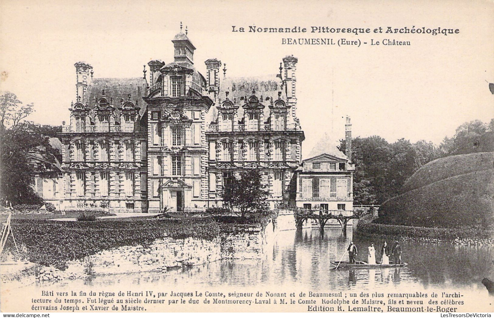 FRANCE - 27 - BEAUMESNIL - Le Château - Carte Postale Ancienne - Beaumesnil