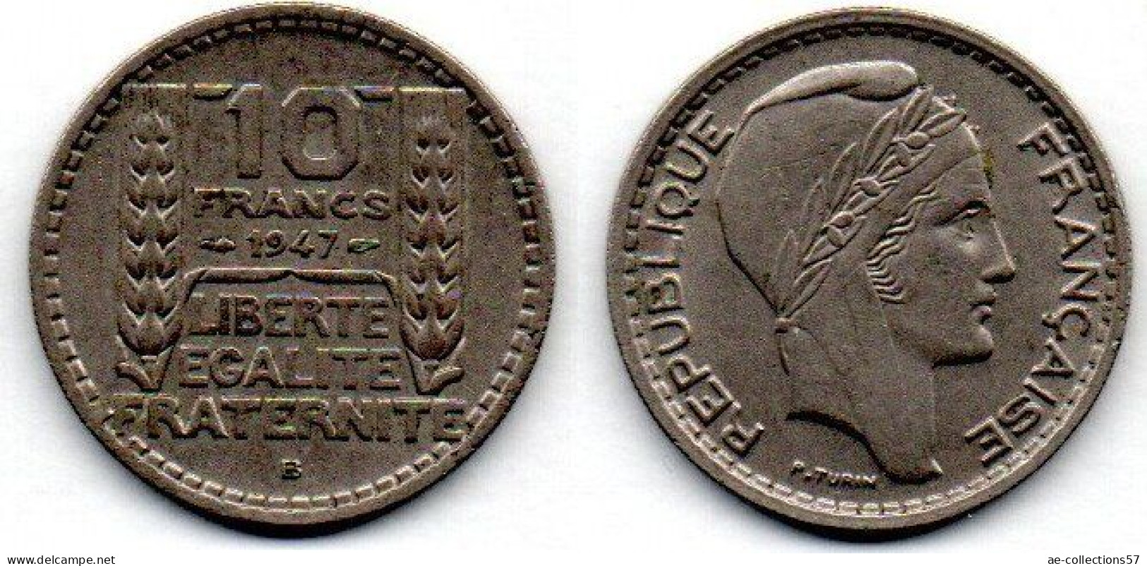 MA 22920 /  10 Francs 1947 B TTB - 10 Francs