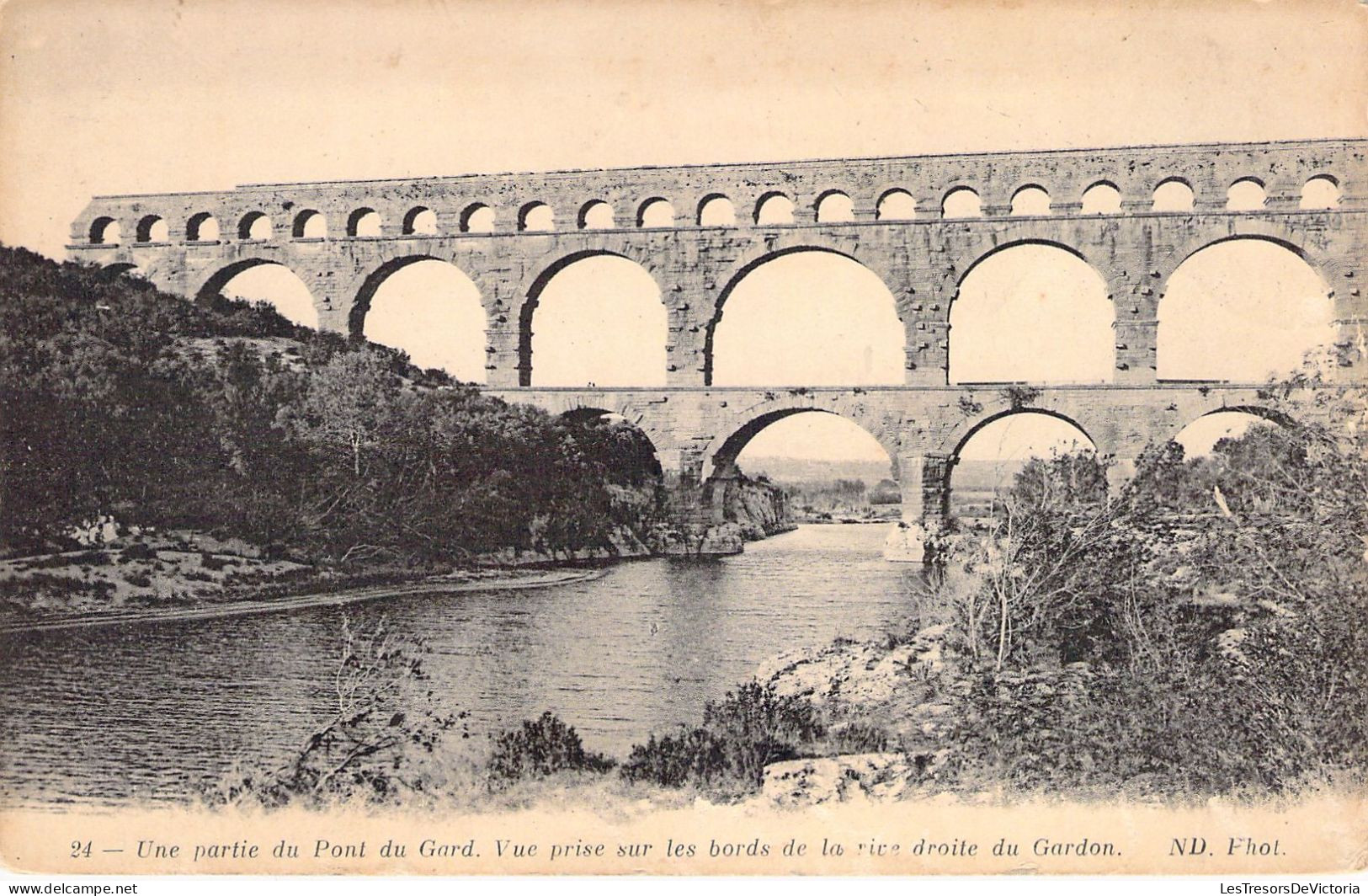 FRANCE - 30 - Une Partie Du Pont Du Gard - Vue Prise Sur Les Bords De La Rive Droite Du Gardon - Carte Postale Ancienne - Other & Unclassified
