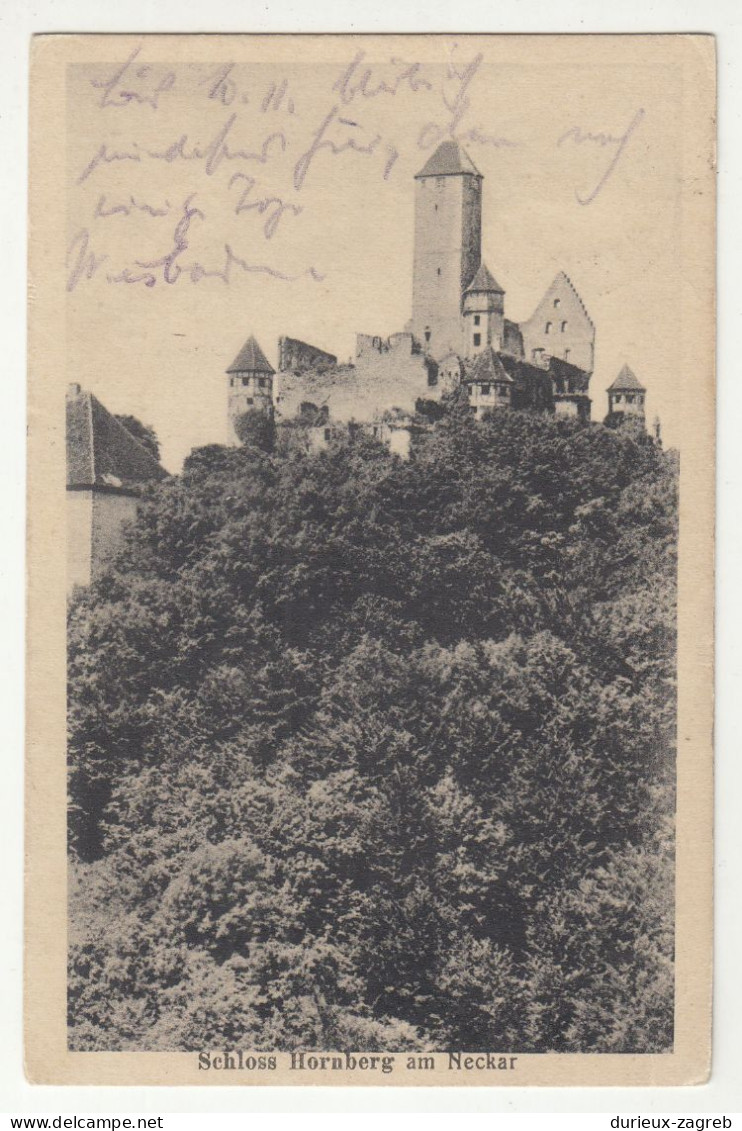 Schloss Hornberg Am Neckar Old Postcard Posted 1924 B230601 - Hornberg