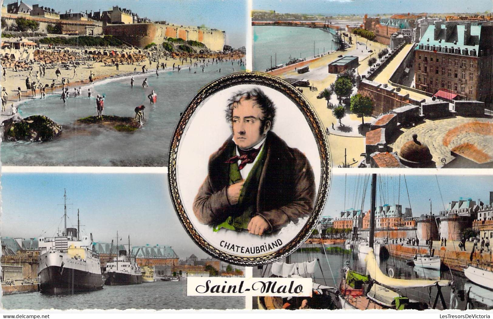 FRANCE - 35 - SAINT MALO - Multivues - Chateaubriand - Carte Postale Ancienne - Saint Malo