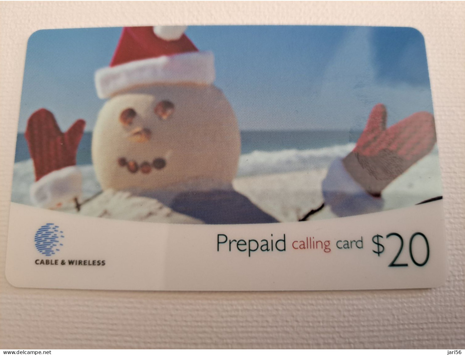 CAYMAN ISLANDS  $20,-PREPAID /   SNOWMAN CAY- 54  /  MINT CARD   ** 13474** - Iles Cayman