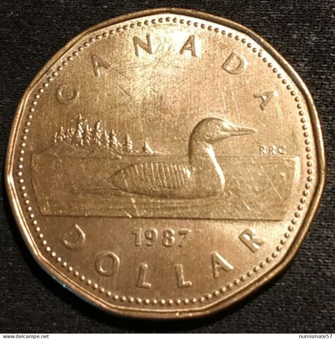 CANADA - 1 DOLLAR 1987 - Elizabeth II - 2eme Effigie - KM 157 - Canada