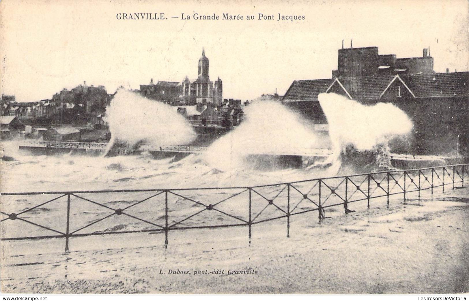 FRANCE - 50 - GRANVILLE - La Grande Marée Au Pont Jacques - Edit L Dubois - Carte Postale Ancienne - Granville