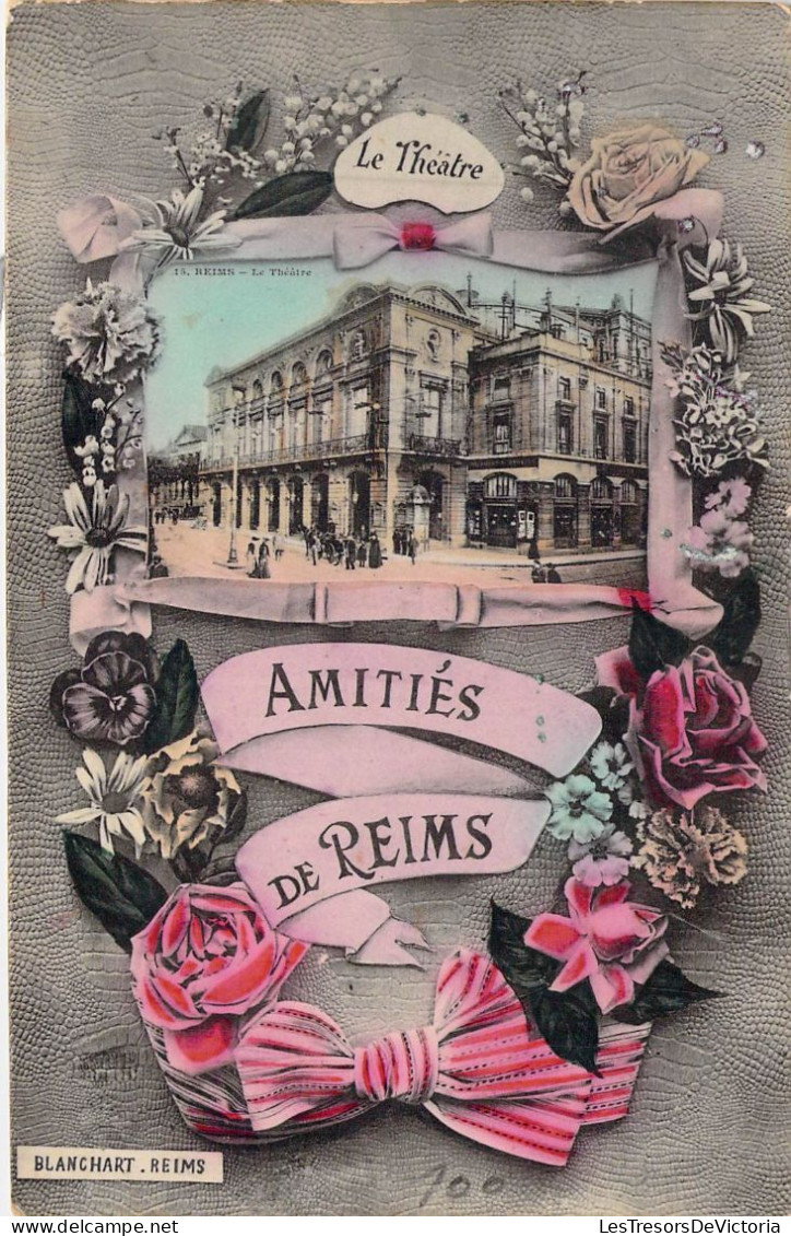 FRANCE - 51 - REIMS - Le Théâtre - Amitiés De Reims - Carte Postale Ancienne - Reims