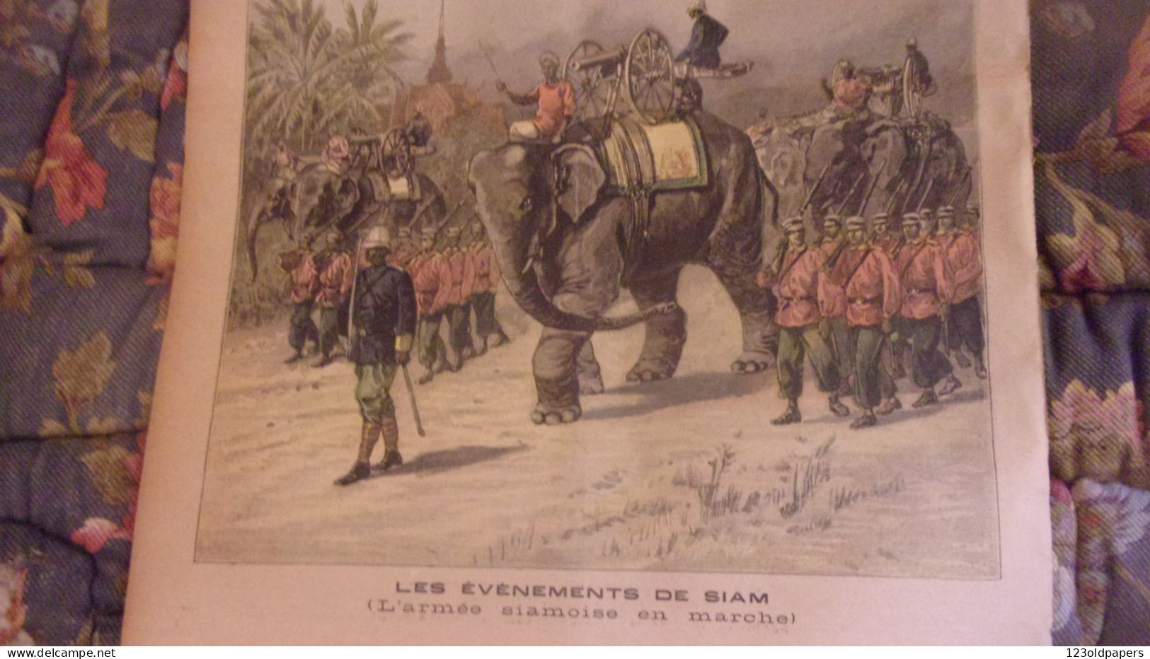 1893 EVENEMENTS  SIAM - THAILANDE LE PETIT JOURNAL COMPLET B ETAT CONTRE AMIRAL HUMANN ET ARMEE SIAMOISE - 1850 - 1899