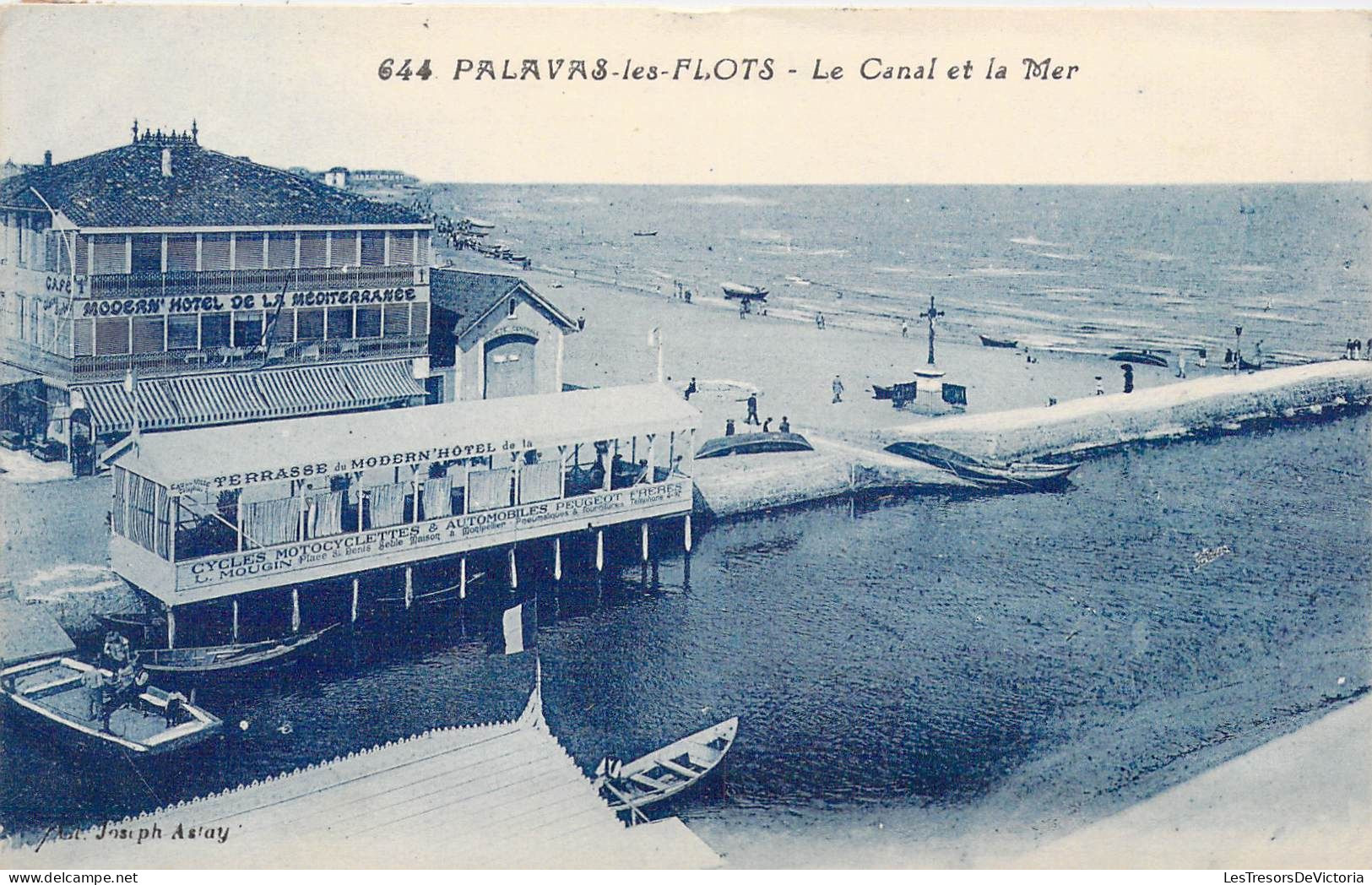 FRANCE - 34 - Palavas Les Flots - Le Canal Et La Mer - Carte Postale Ancienne - Palavas Les Flots