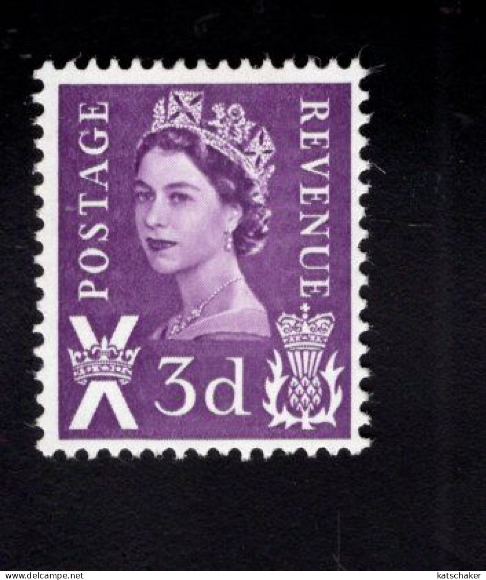 1787799058 1958  SCOTT 1  (XX) POSTFRIS MINT NEVER HINGED   - QUEEN ELIZABETH II - - Scotland