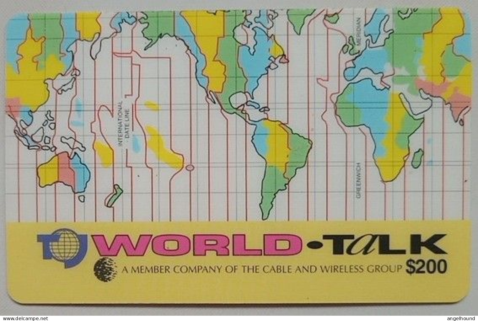 Jamaica World Talk J$200 " Map " - Jamaica