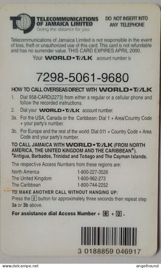 Jamaica World Talk J$300 " Map " - Jamaïque