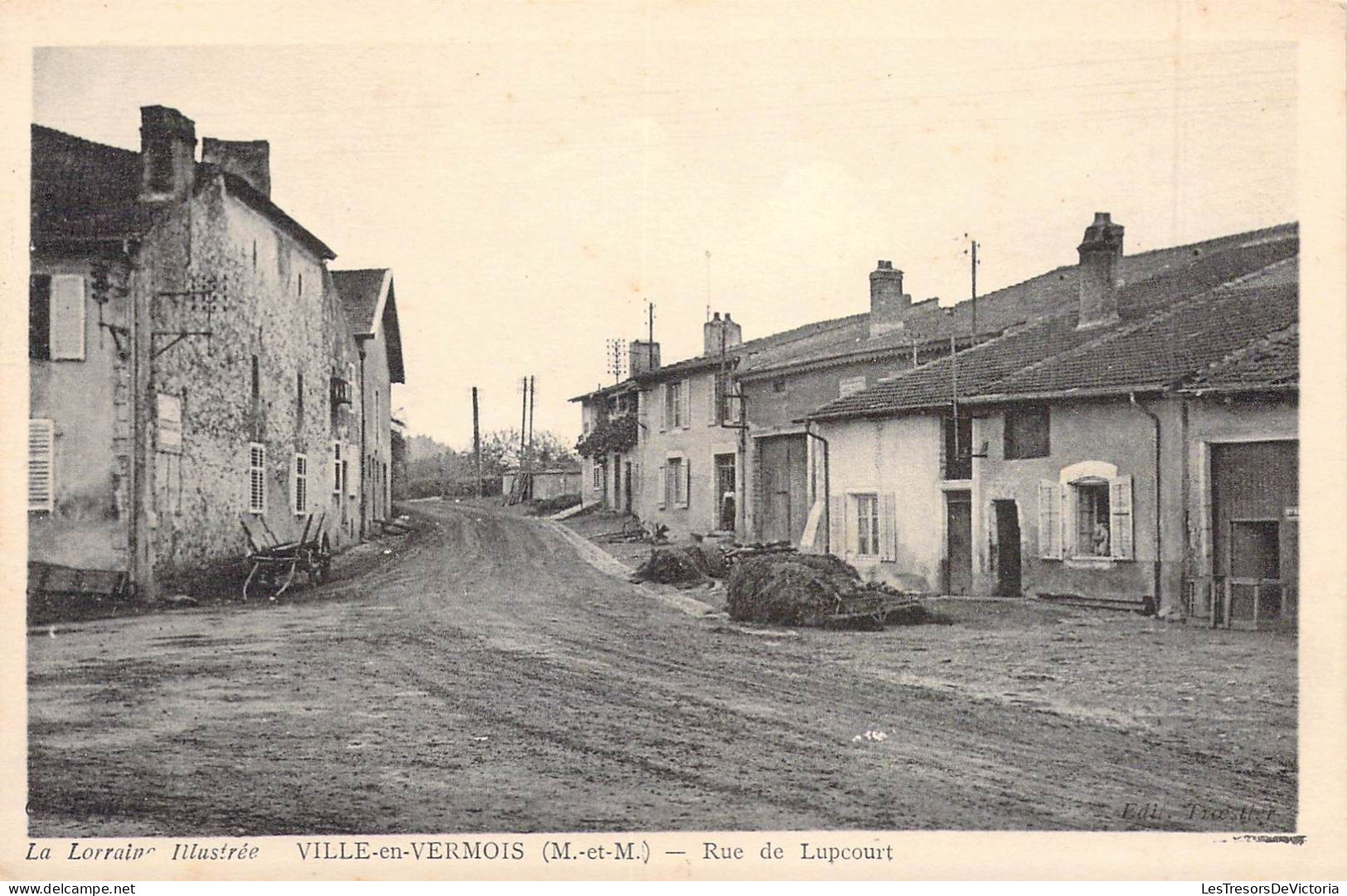 FRANCE - 54 - VILLE EN VERMOIS - Rue De Lupcourt - Carte Postale Ancienne - Andere & Zonder Classificatie