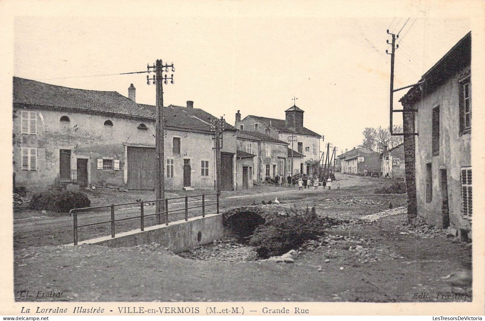 FRANCE - 54 - VILLE EN VERMOIS - Grande Rue - Carte Postale Ancienne - Sonstige & Ohne Zuordnung