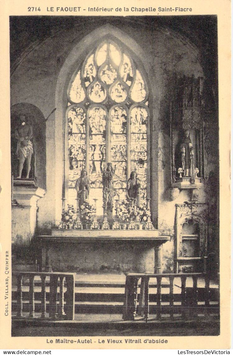 FRANCE - 56 - LE FAOUET - Intérieur De La Chapelle Saint Fiacre - Carte Postale Ancienne - Le Faouet