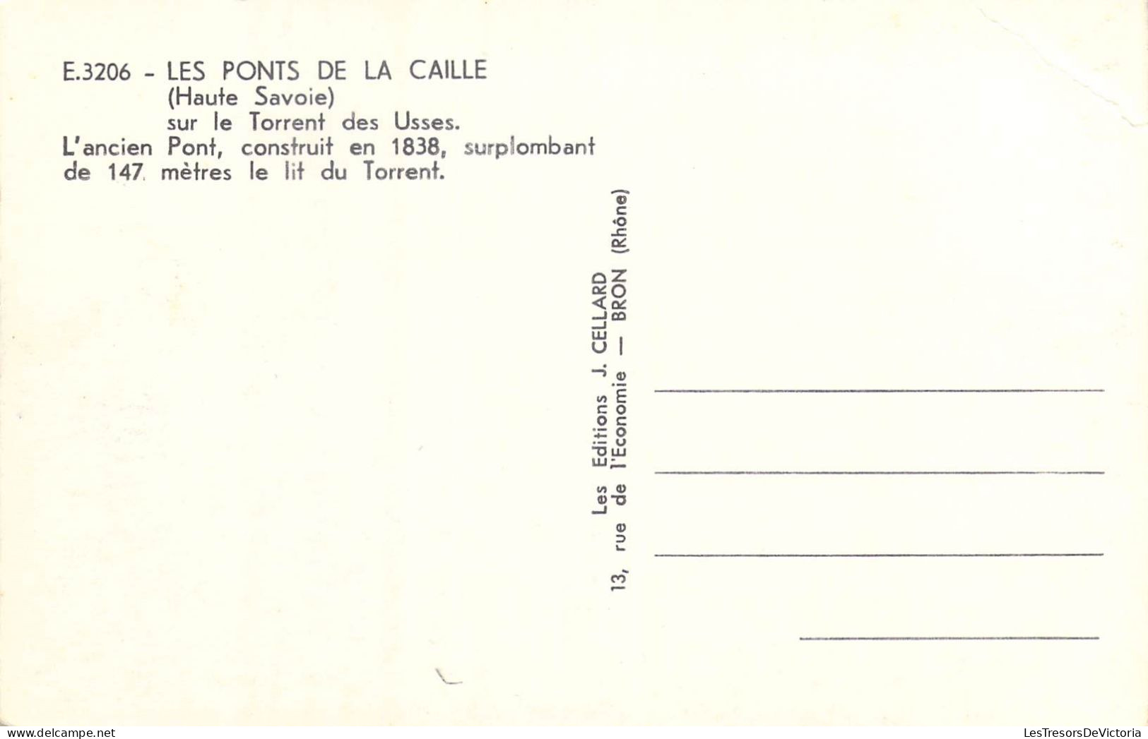 FRANCE - 74 - Les Ponts De La Caille - Sur Le Torrent Des Usses - Carte Postale Ancienne - Otros & Sin Clasificación