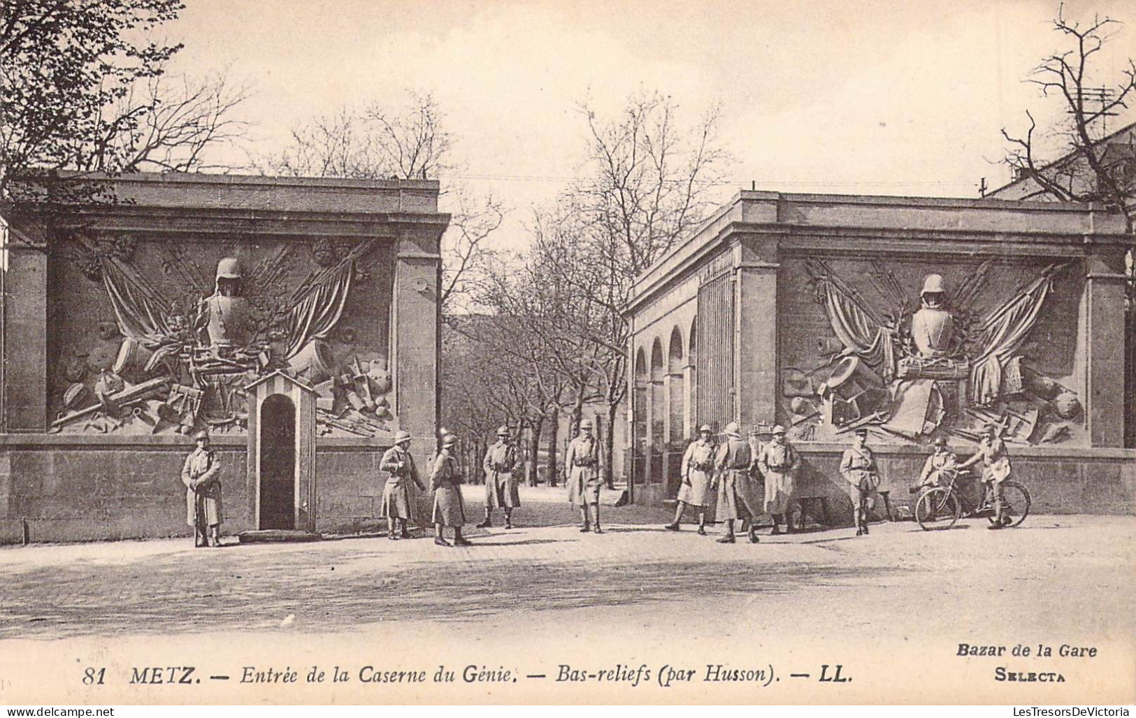 FRANCE - 57 - METZ - Entrée De La Caserne Du Génie - Bas Reliefs - LL - Carte Postale Ancienne - Metz