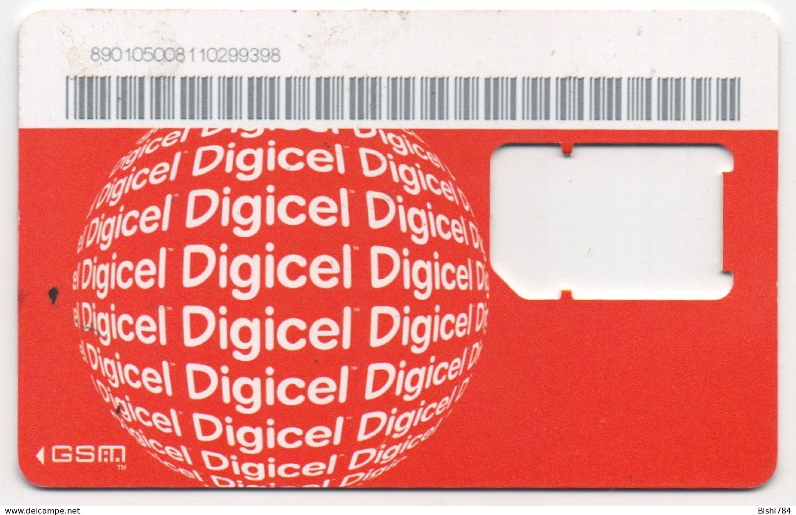 St. Lucia - Digicel GSM SIM Card Holder - Sainte Lucie