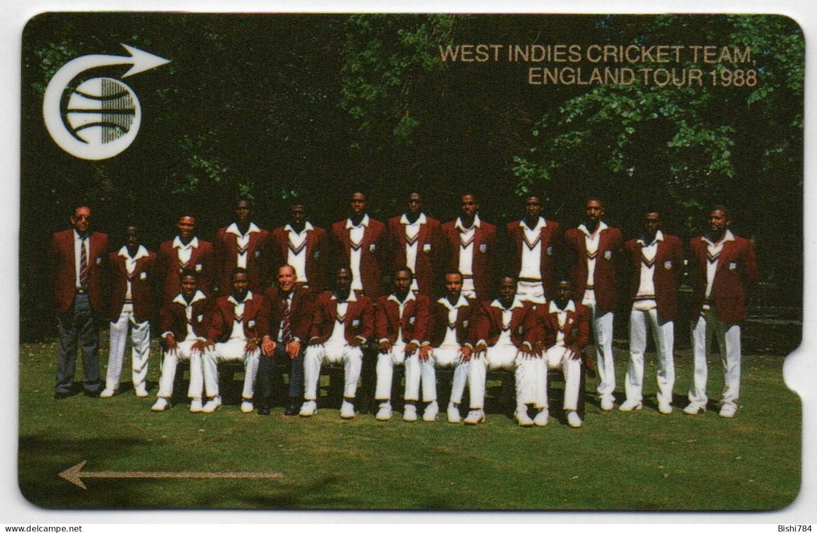 General Card - West Indies Cricket Team $5.40 (Windward Island Pack) - 1CCMB00xxxx - Antilles (Autres)