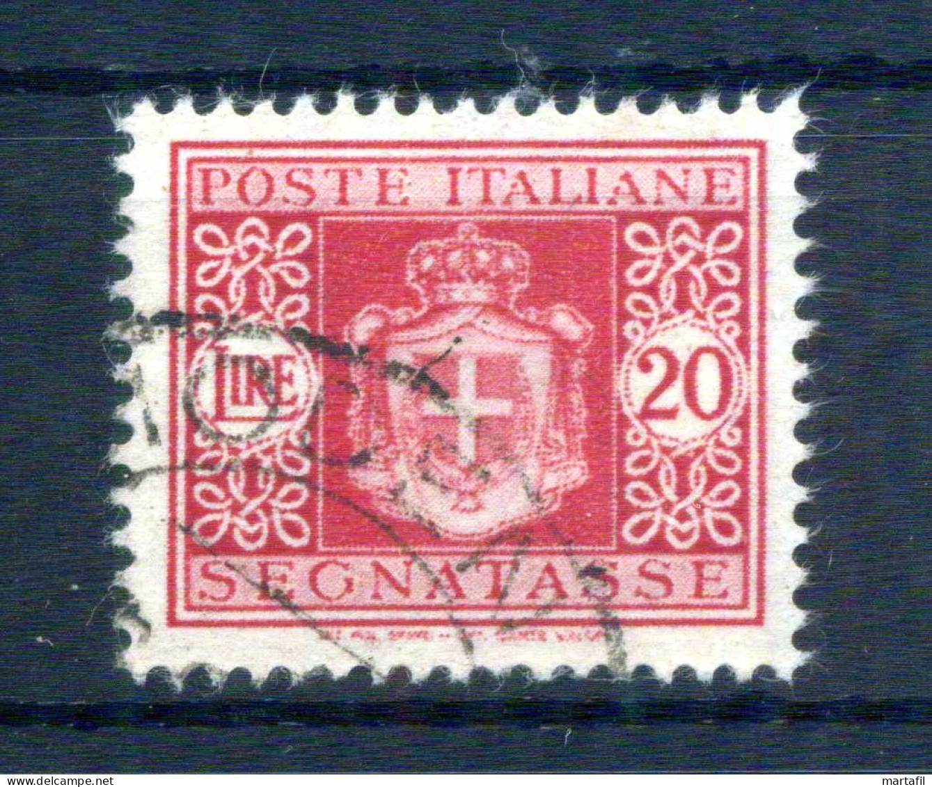 1945 LUOGOTENENZA N.85 USATO Senza Filigrana - Taxe