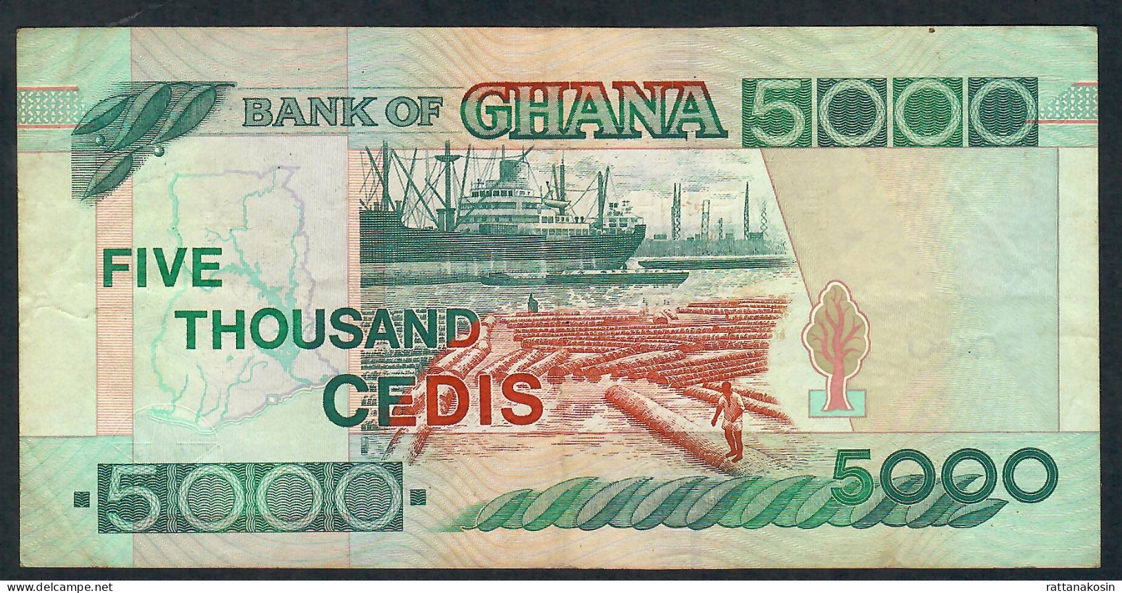 GHANA P34b 5000 CEDIS 2003 #DM      VF   NO P.h. - Ghana